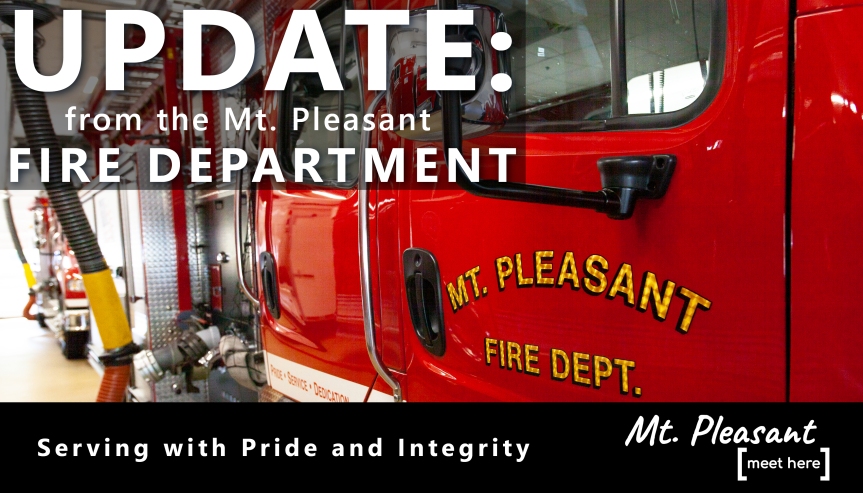 Mt. Pleasant Fire Department Responds to House Fire