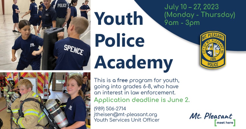 Mt. Pleasant Youth Police Academy Accepting Applications